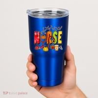 Nurse Fall Holiday Tumbler thumb 2
