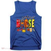 Nurse Fall Holiday Tank Top thumb 0