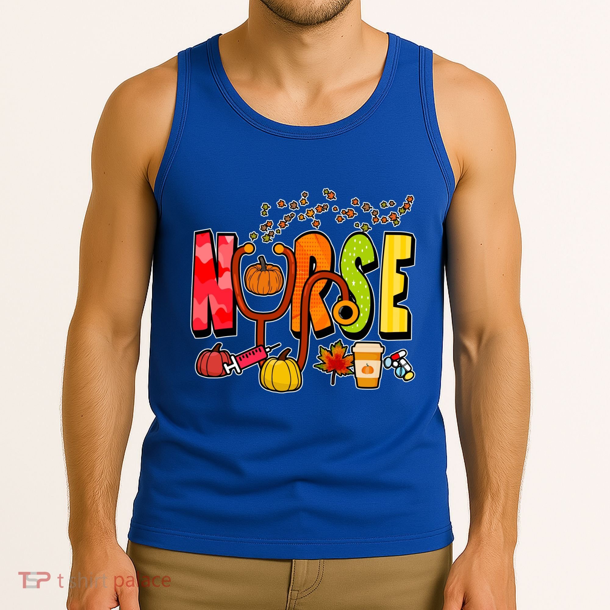 Nurse Fall Holiday Tank Top