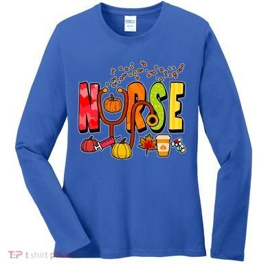 Nurse Fall Holiday Women's Long Sleeve Shirt