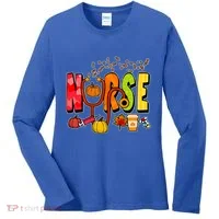 Nurse Fall Holiday Women's Long Sleeve Shirt thumb 0