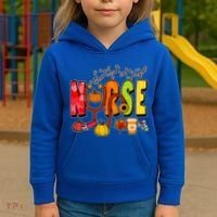 Nurse Fall Holiday Kids Hoodie thumb 3