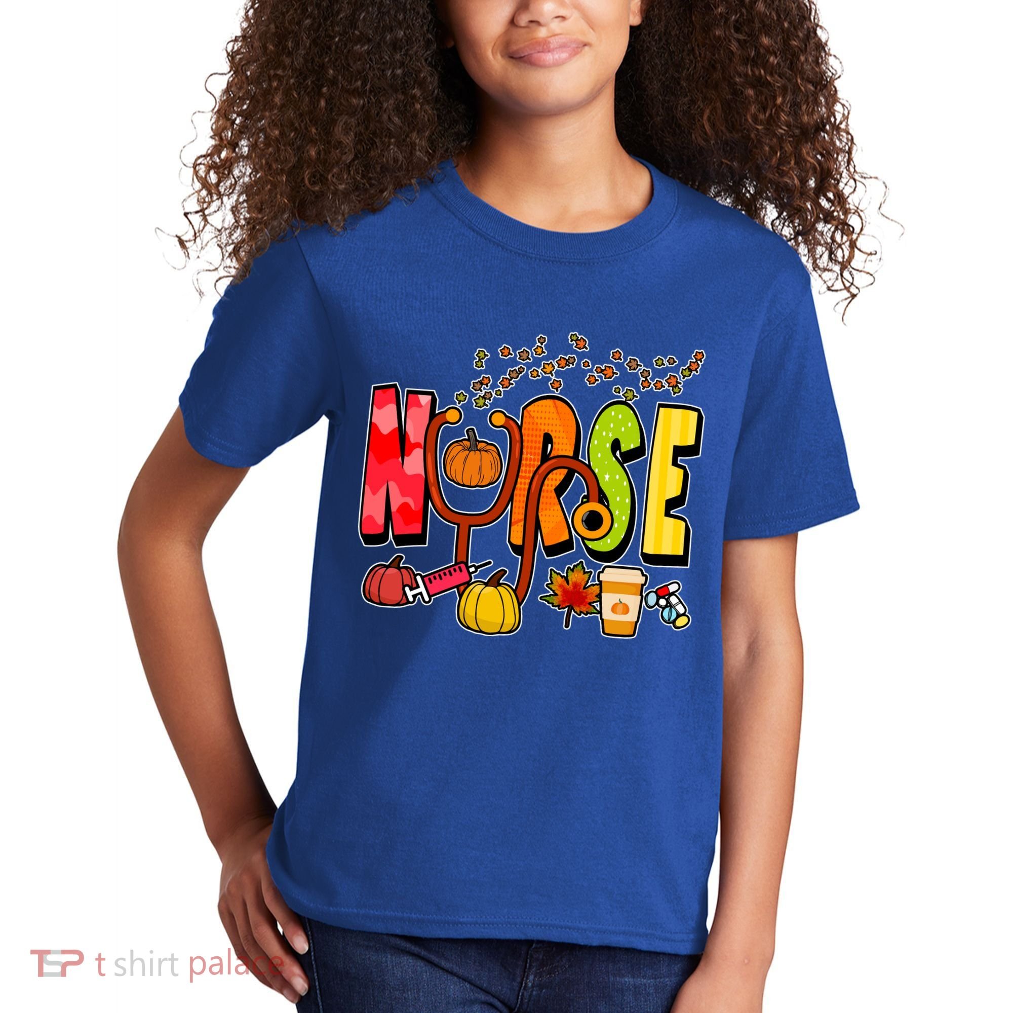 Nurse Fall Holiday Kids T-Shirt