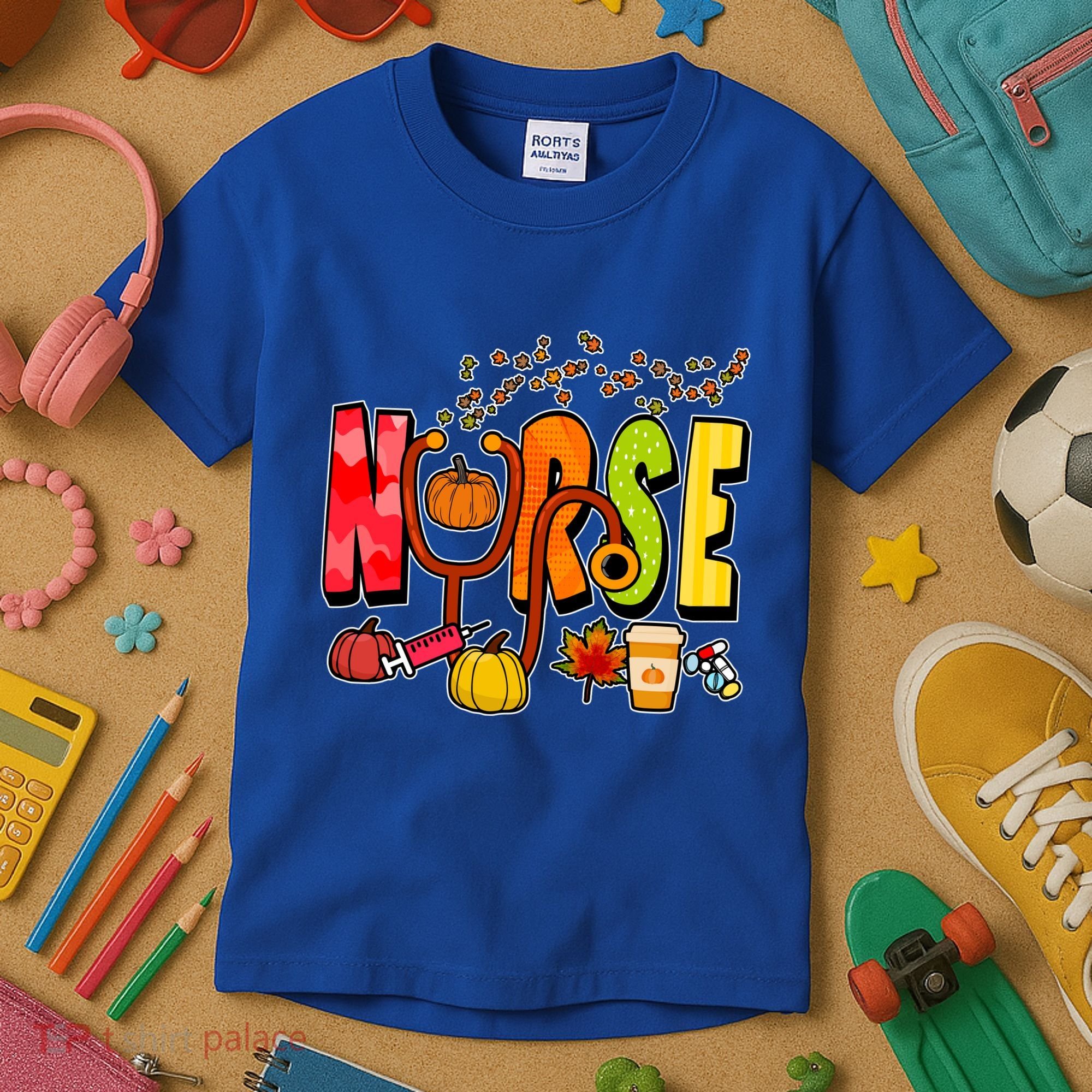 Nurse Fall Holiday Kids T-Shirt