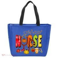 Nurse Fall Holiday Tote Bag thumb 0