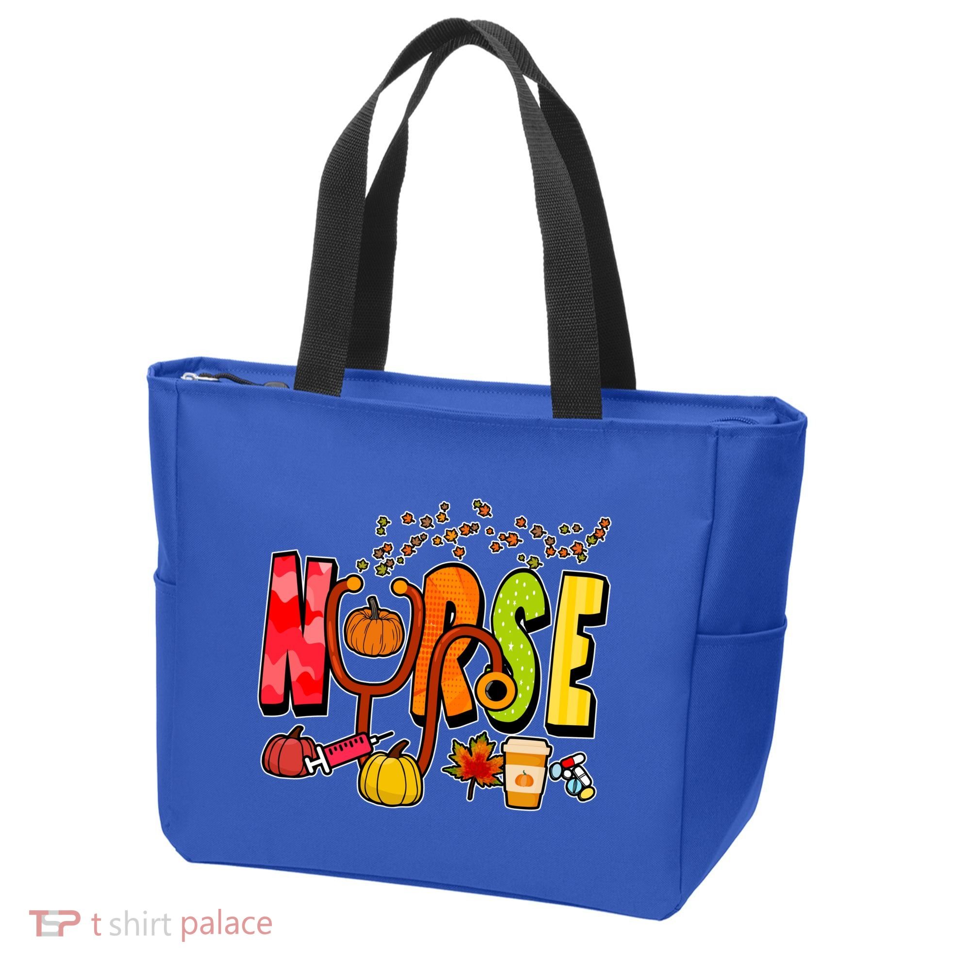 Nurse Fall Holiday Tote Bag
