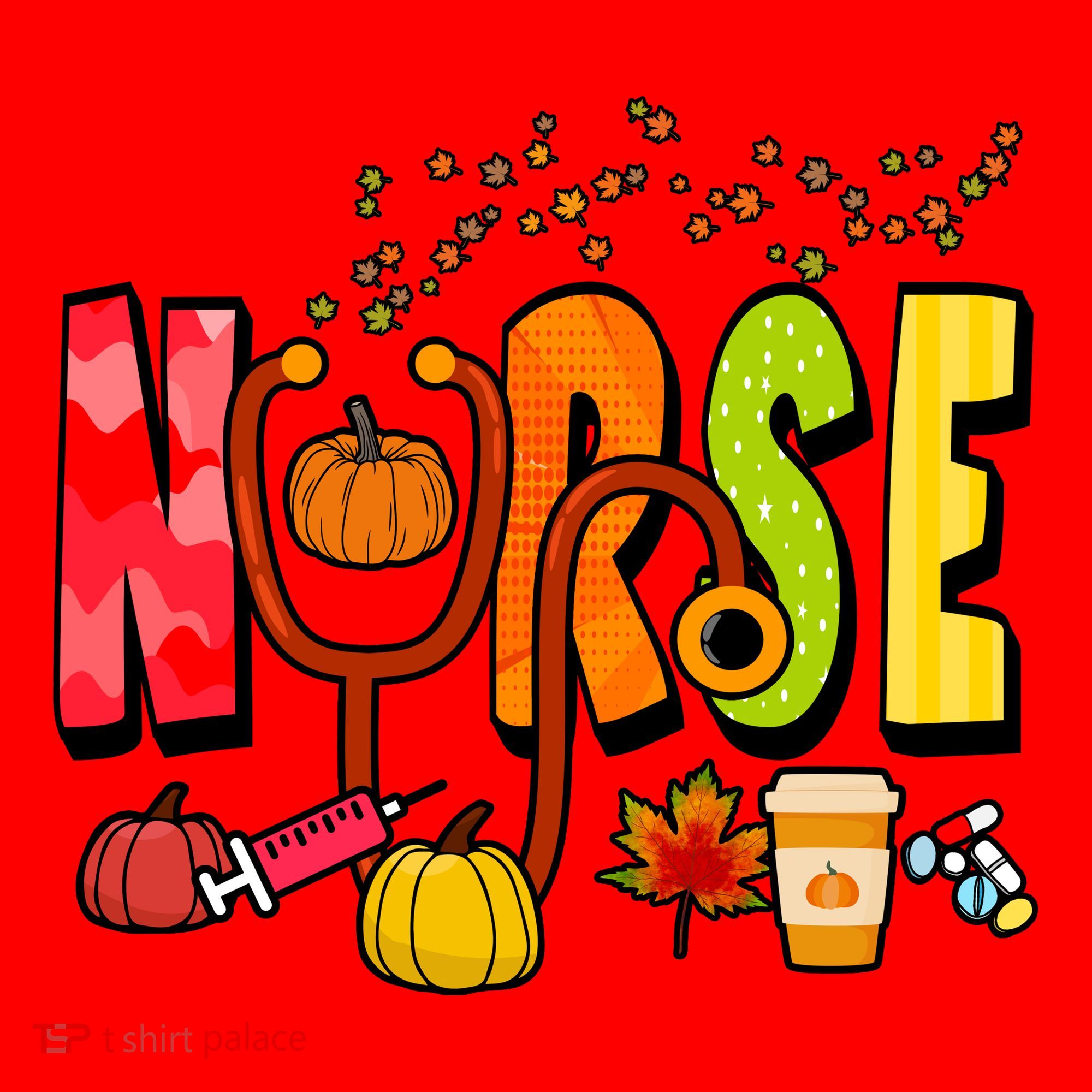 Nurse Fall Holiday Santa Hat