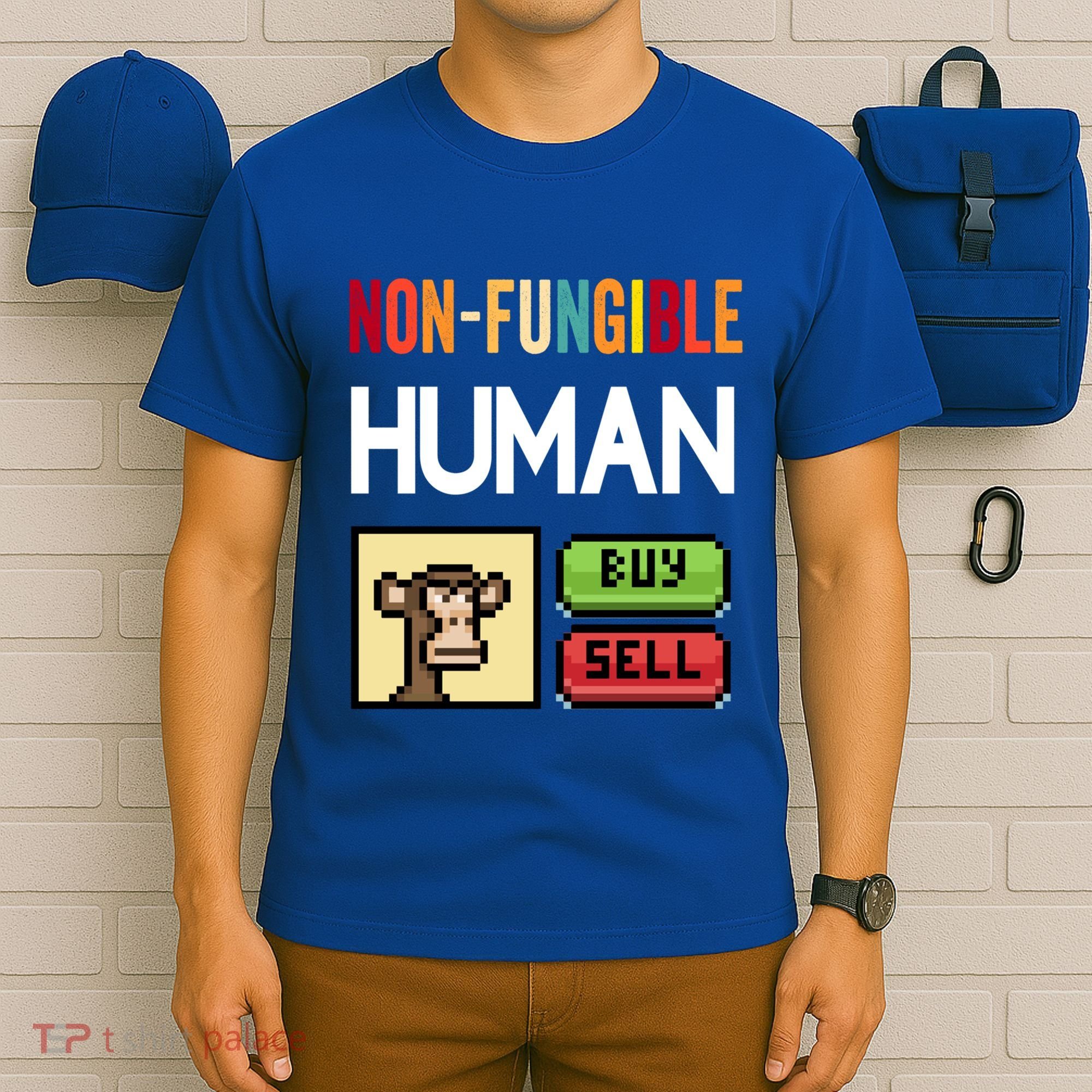 Non Fungible Hu Nft Crypto Token Digital Art Collectibles Funny Gift T-Shirt