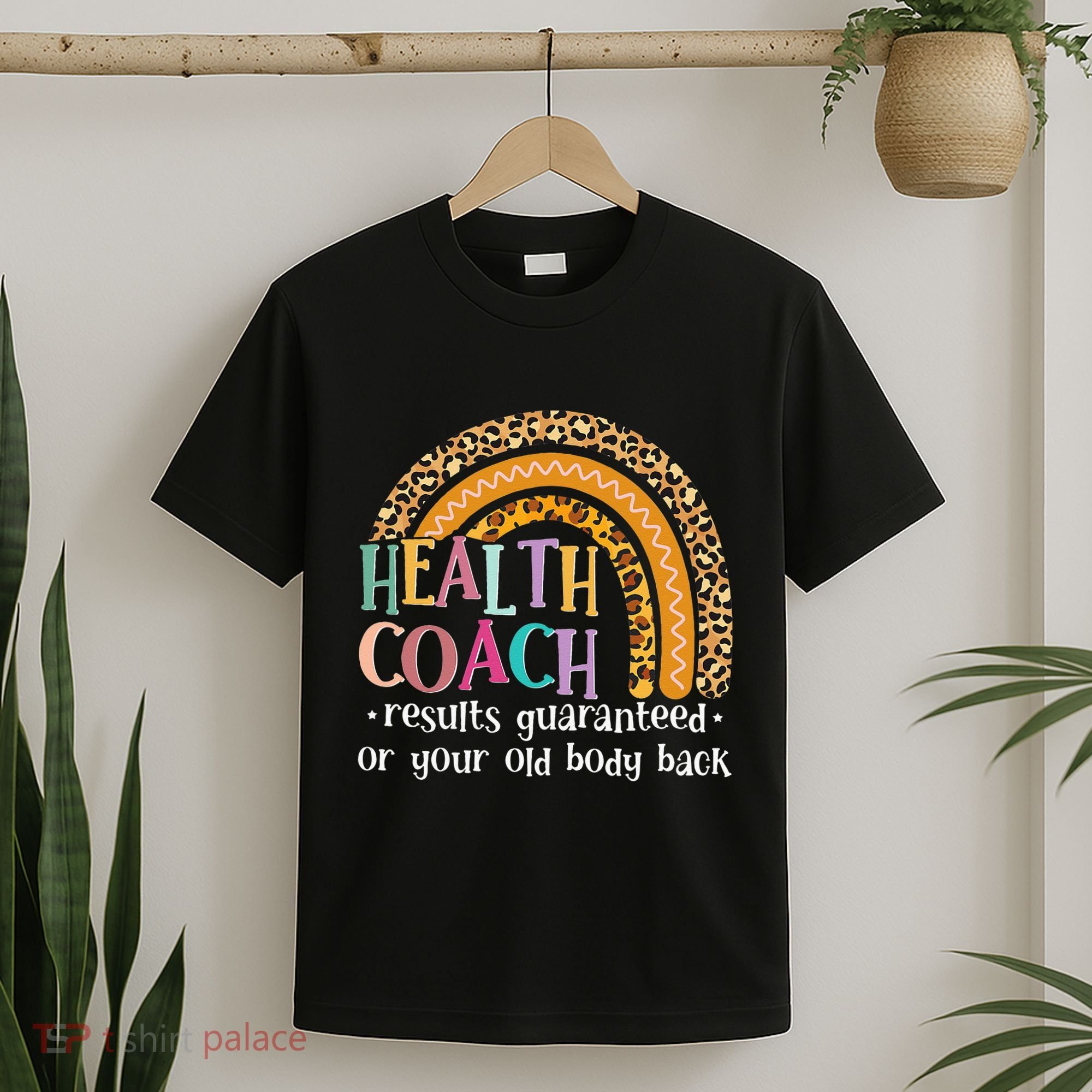 Nutritionis Funny Health Coach Rainbow Wellness Coach T-Shirt