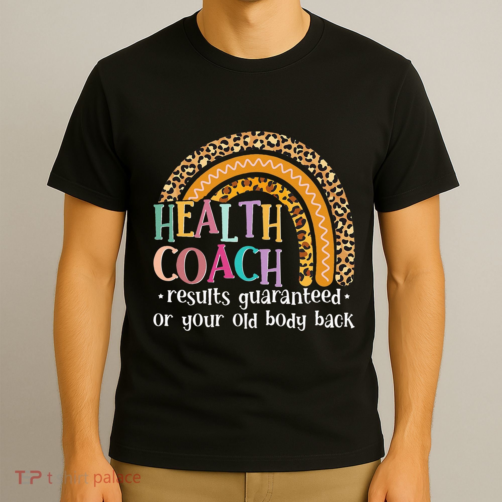 Nutritionis Funny Health Coach Rainbow Wellness Coach T-Shirt