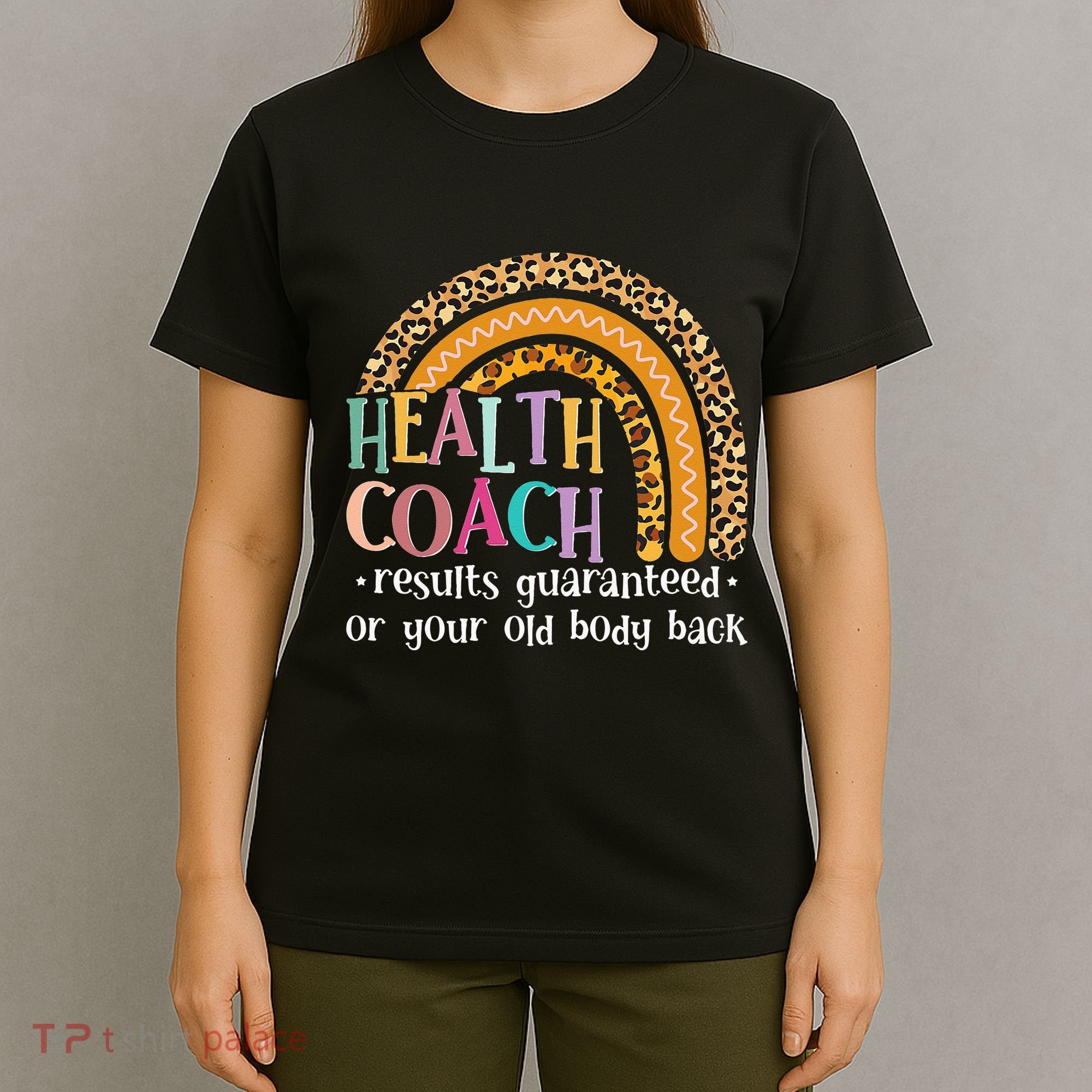 Nutritionis Funny Health Coach Rainbow Wellness Coach T-Shirt