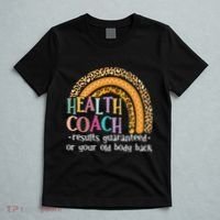 Nutritionis Funny Health Coach Rainbow Wellness Coach T-Shirt thumb 5