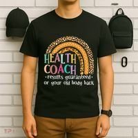 Nutritionis Funny Health Coach Rainbow Wellness Coach T-Shirt thumb 6