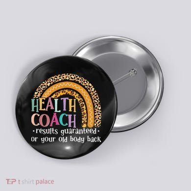 Nutritionis Funny Health Coach Rainbow Wellness Coach Button