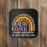 Nutritionis Funny Health Coach Rainbow Wellness Coach Coaster thumb 0