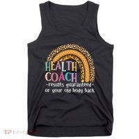 Nutritionis Funny Health Coach Rainbow Wellness Coach Tank Top thumb 0