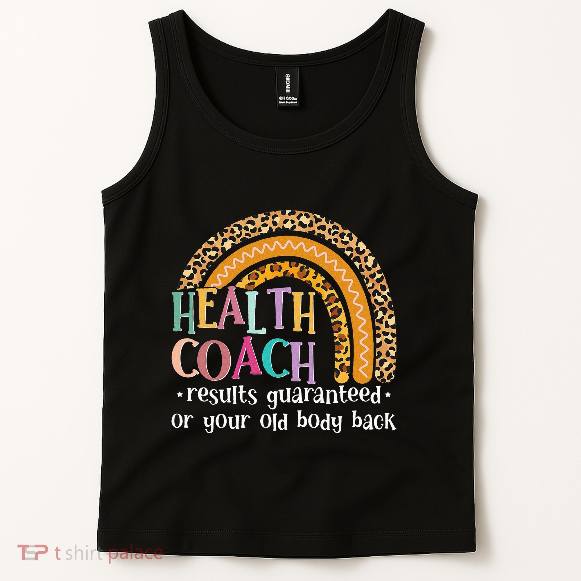 Nutritionis Funny Health Coach Rainbow Wellness Coach Tank Top