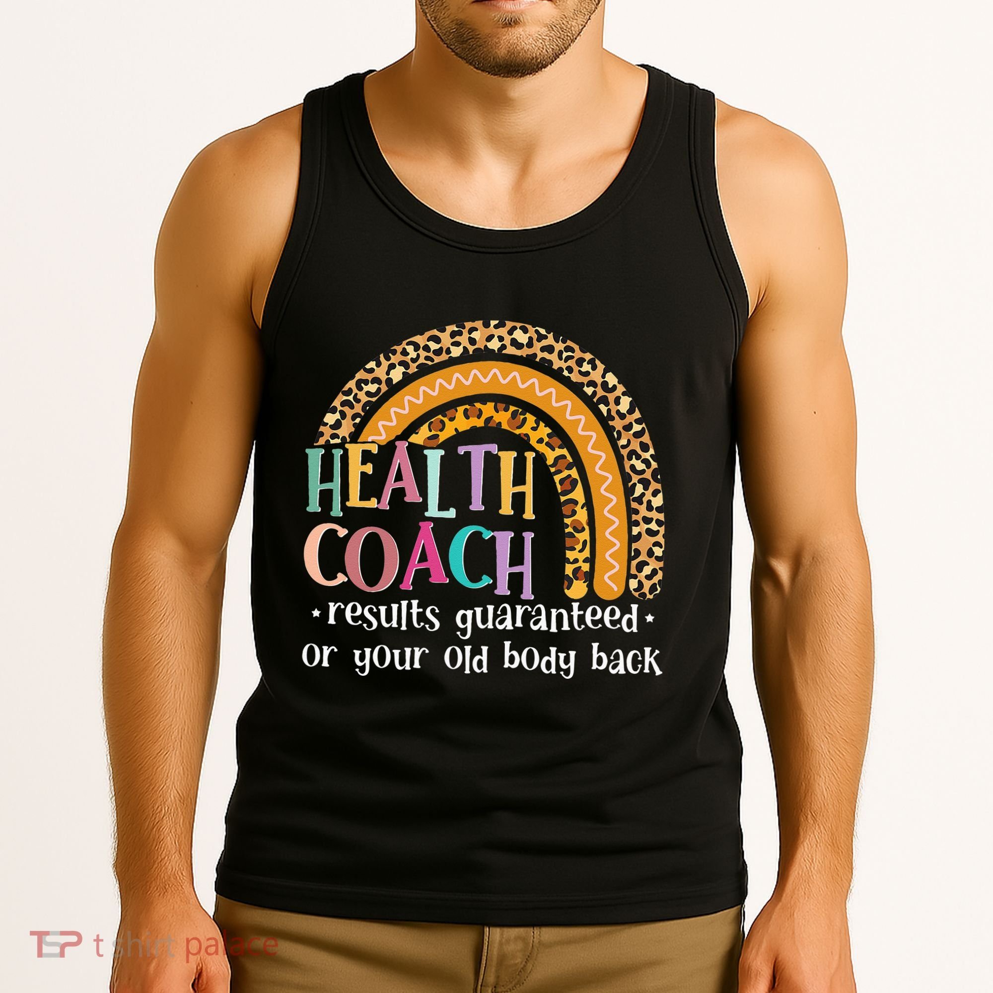 Nutritionis Funny Health Coach Rainbow Wellness Coach Tank Top