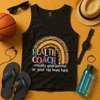 Nutritionis Funny Health Coach Rainbow Wellness Coach Tank Top thumb 4