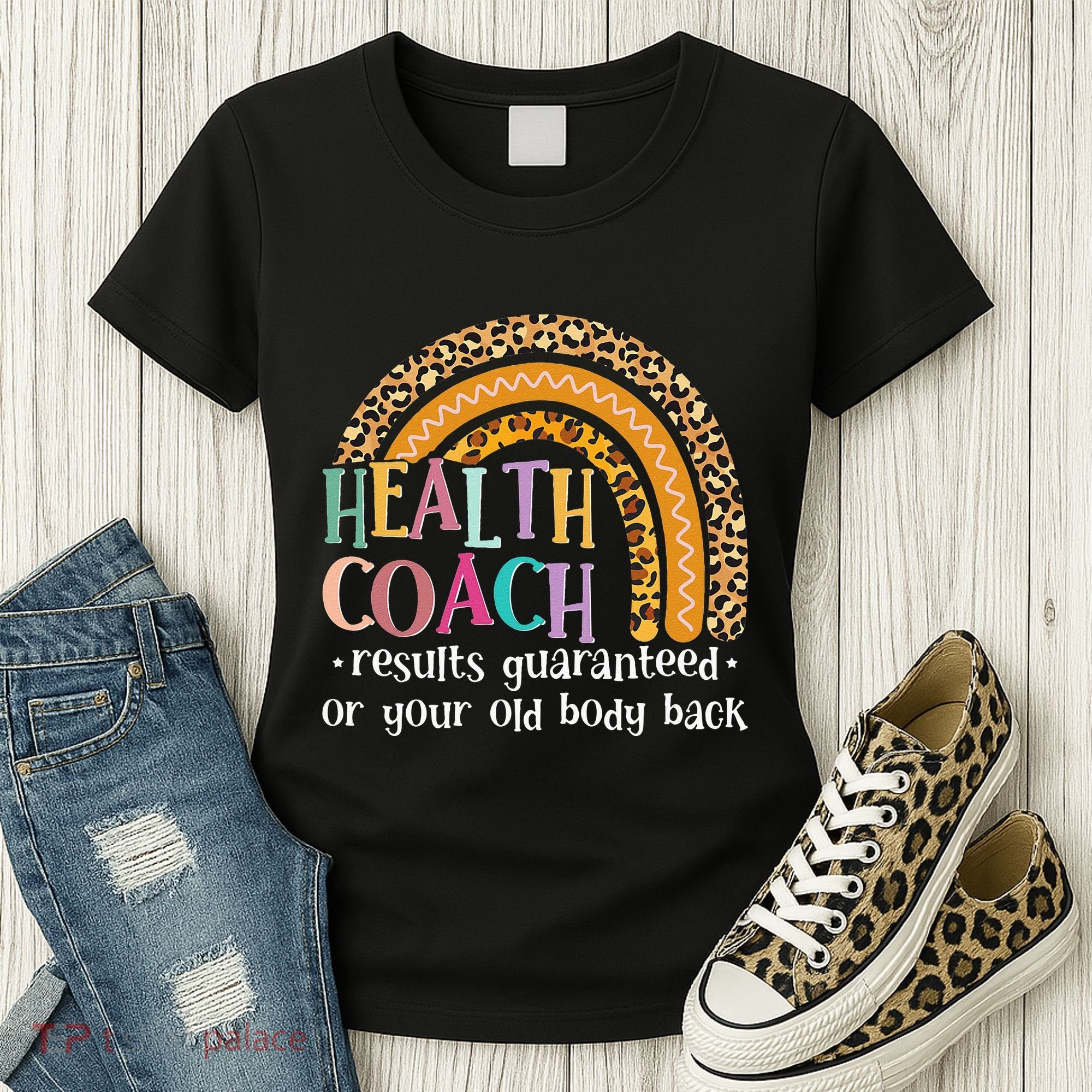 Nutritionis Funny Health Coach Rainbow Wellness Coach Women's T-Shirt