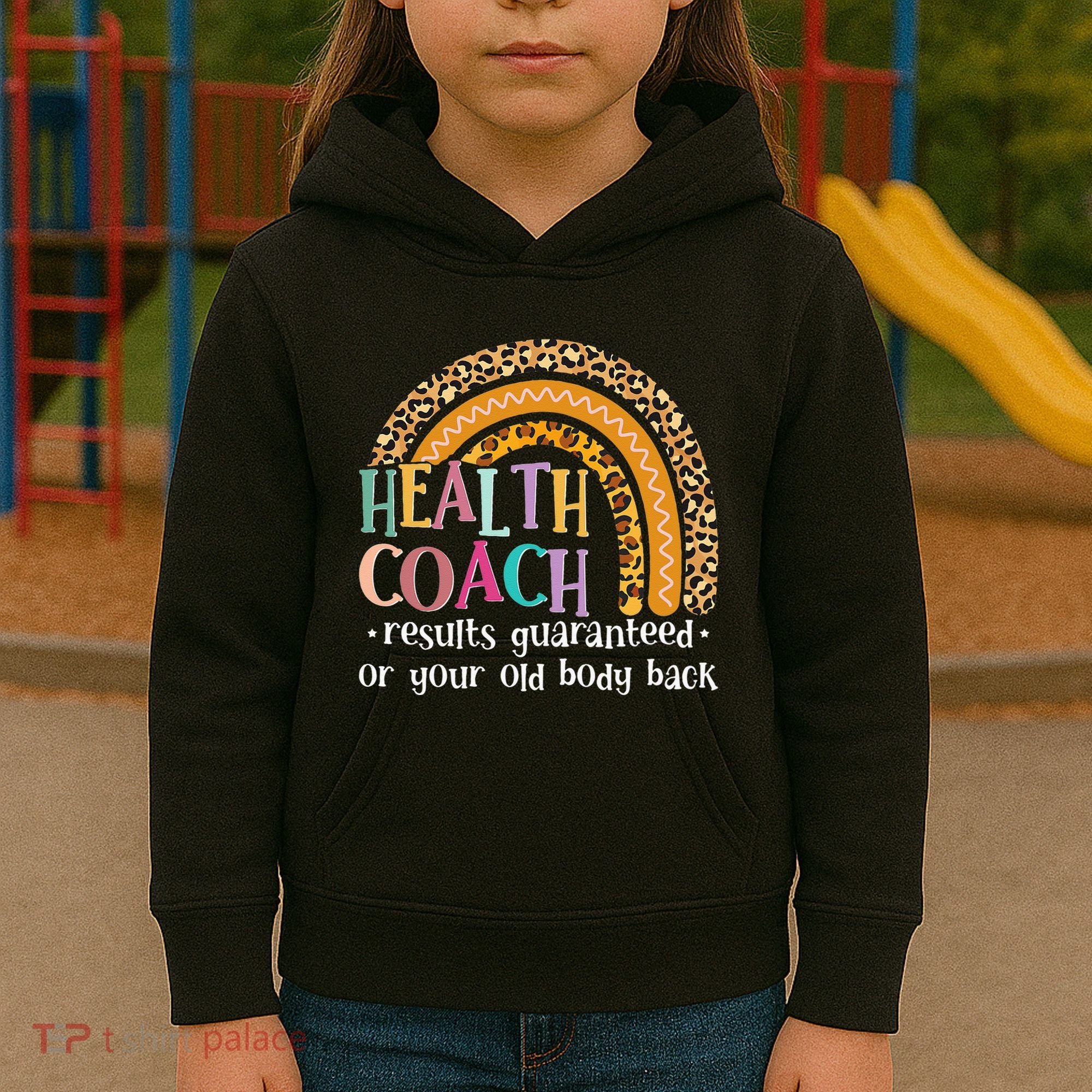 Nutritionis Funny Health Coach Rainbow Wellness Coach Kids Hoodie