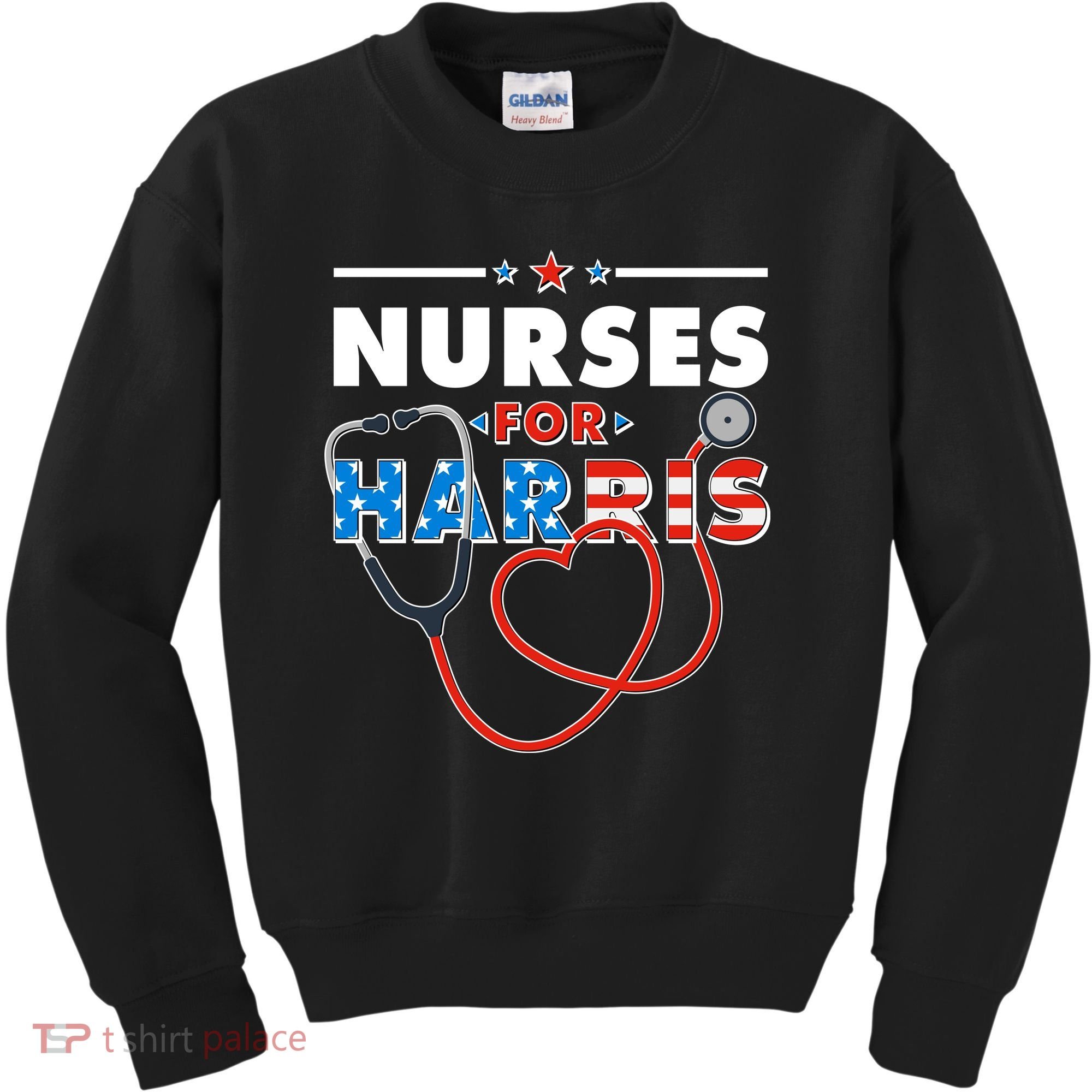 Nurses For Harris Vote Kamala Harris 2024 Election Kids Sweatshirt