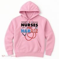 Nurses For Harris Vote Kamala Harris 2024 Election Hoodie thumb 0