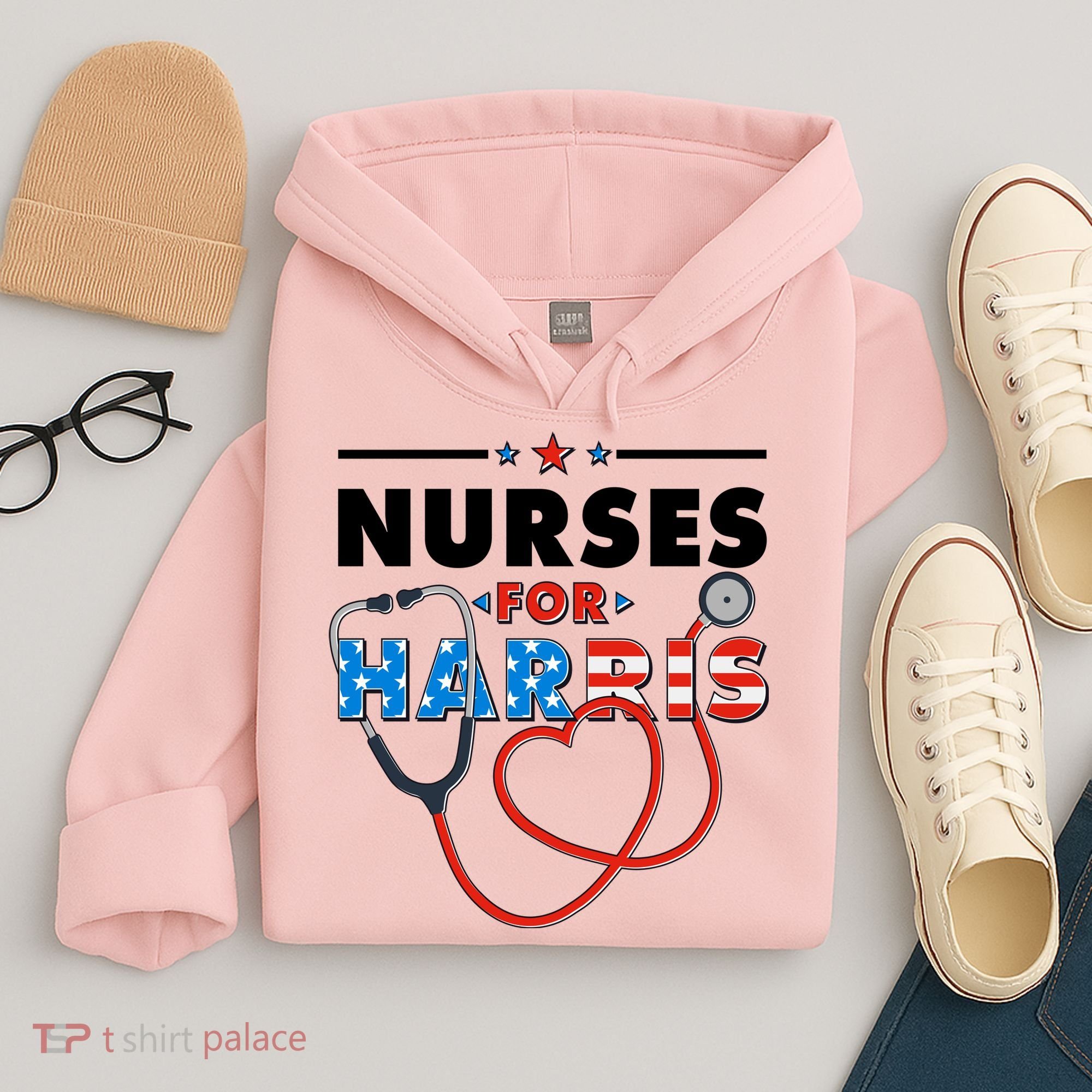 Nurses For Harris Vote Kamala Harris 2024 Election Hoodie