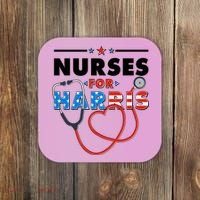 Nurses For Harris Vote Kamala Harris 2024 Election Coaster thumb 0