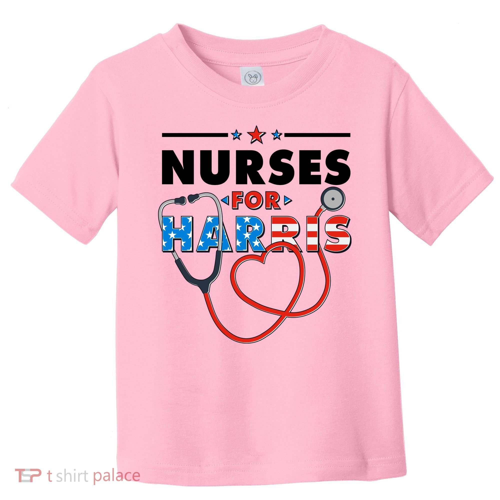 Nurses For Harris Vote Kamala Harris 2024 Election Toddler T-Shirt