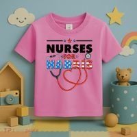 Nurses For Harris Vote Kamala Harris 2024 Election Toddler T-Shirt thumb 3