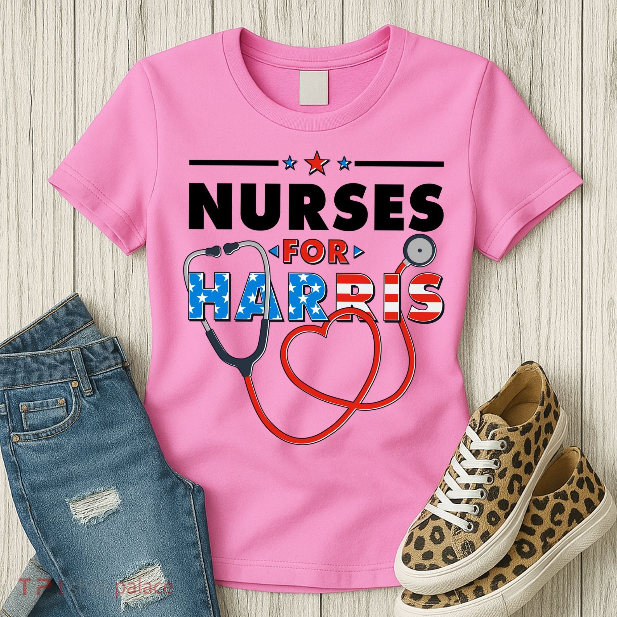 Nurses For Harris Vote Kamala Harris 2024 Election Women's T-Shirt