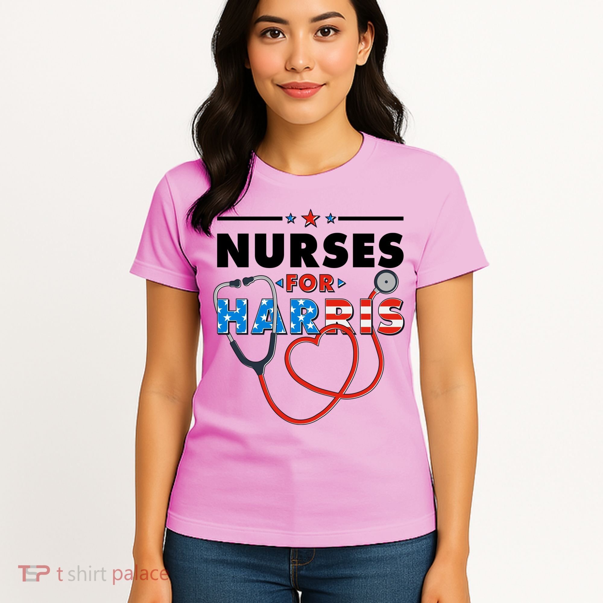 Nurses For Harris Vote Kamala Harris 2024 Election Women's T-Shirt