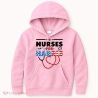 Nurses For Harris Vote Kamala Harris 2024 Election Kids Hoodie thumb 0