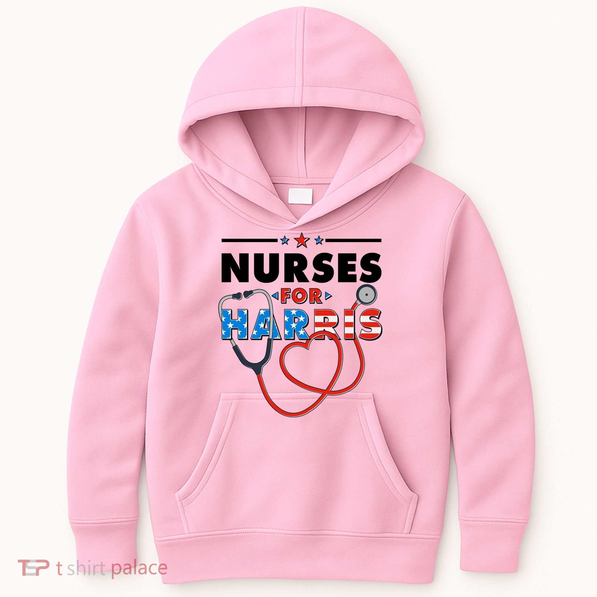 Nurses For Harris Vote Kamala Harris 2024 Election Kids Hoodie