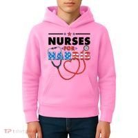 Nurses For Harris Vote Kamala Harris 2024 Election Kids Hoodie thumb 4
