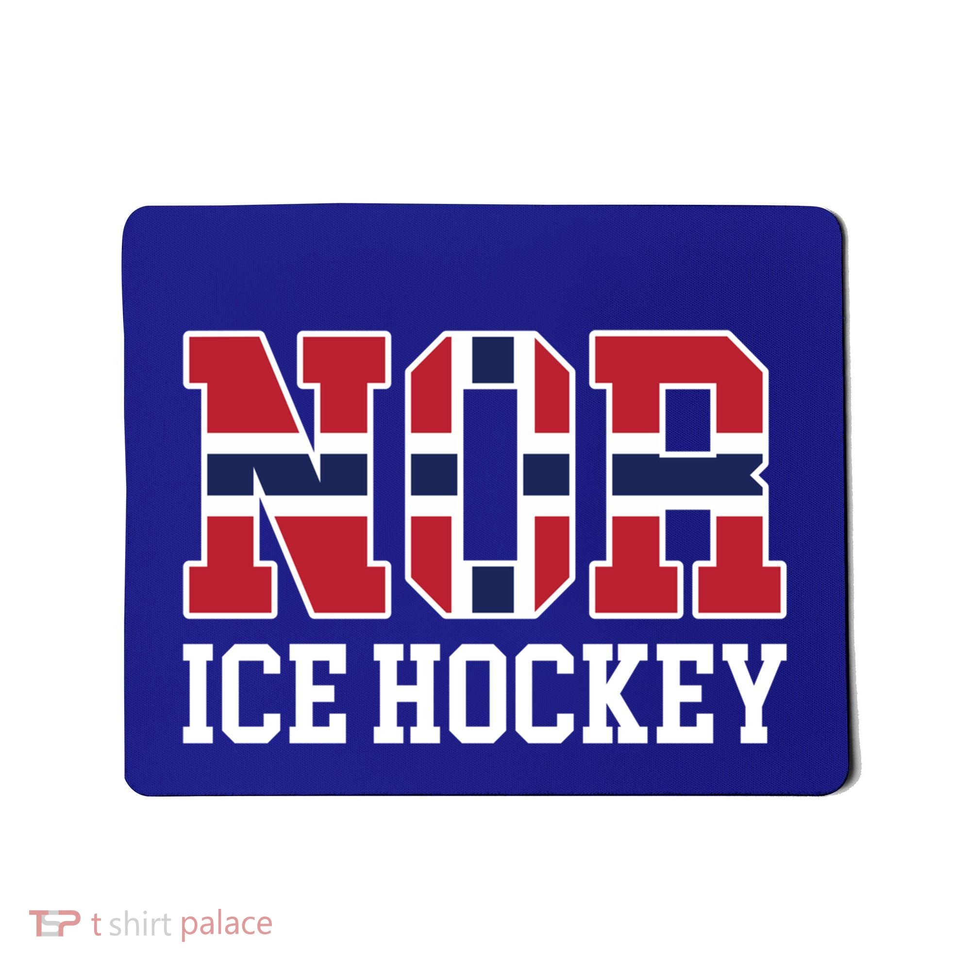 Norway Flag Hockey Player Norwegian Nor Ice Hockey Gift Mousepad