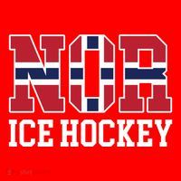Norway Flag Hockey Player Norwegian Nor Ice Hockey Gift Santa Hat thumb 1