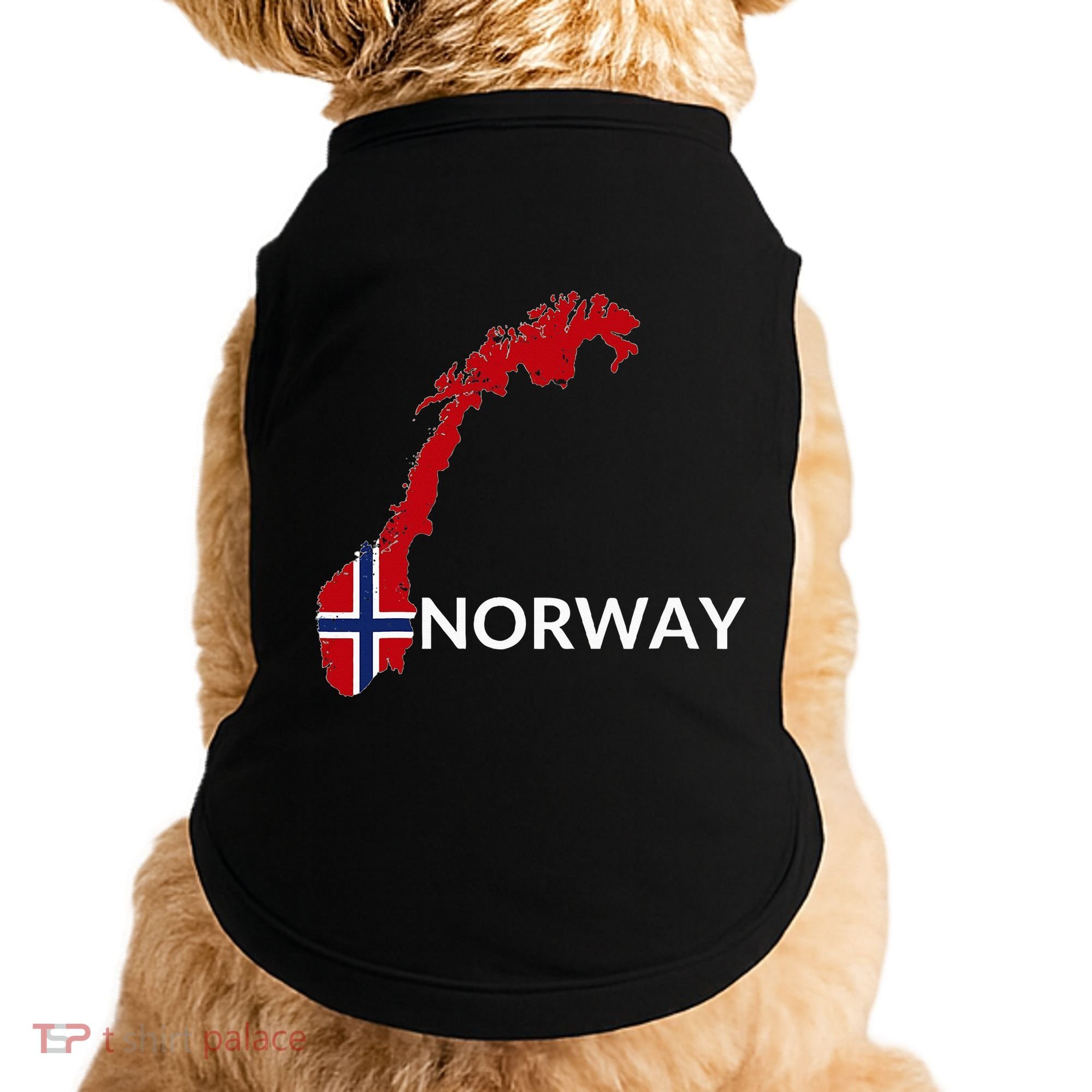 Norway Flag Hiking Holiday Norway Norwegian Flag Doggie Tank