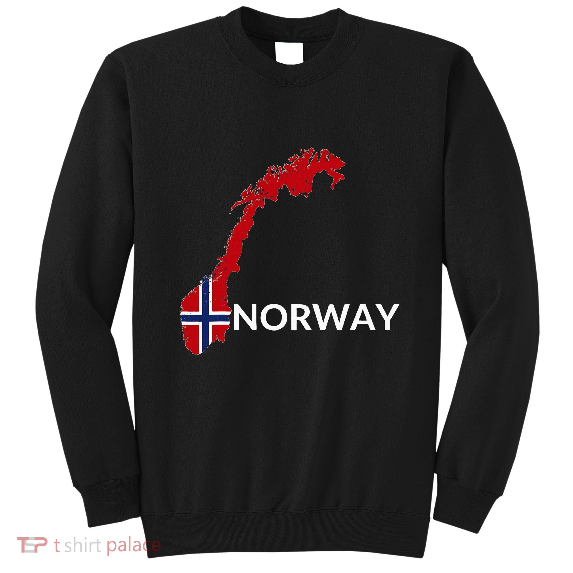 Norway Flag Hiking Holiday Norway Norwegian Flag Sweatshirt