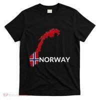 Norway Flag Hiking Holiday Norway Norwegian Flag T-Shirt thumb 0