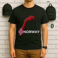 Norway Flag Hiking Holiday Norway Norwegian Flag T-Shirt thumb 6