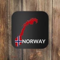 Norway Flag Hiking Holiday Norway Norwegian Flag Coaster thumb 0