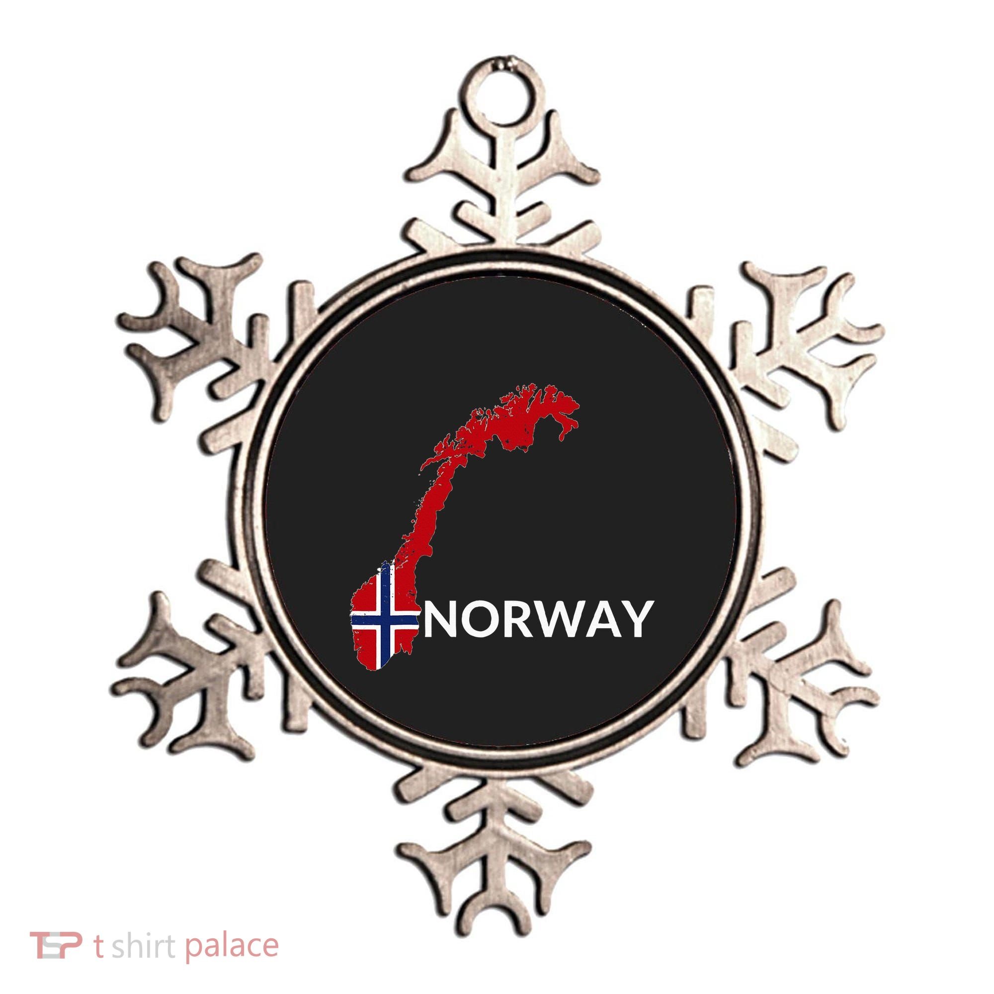 Norway Flag Hiking Holiday Norway Norwegian Flag Ornament