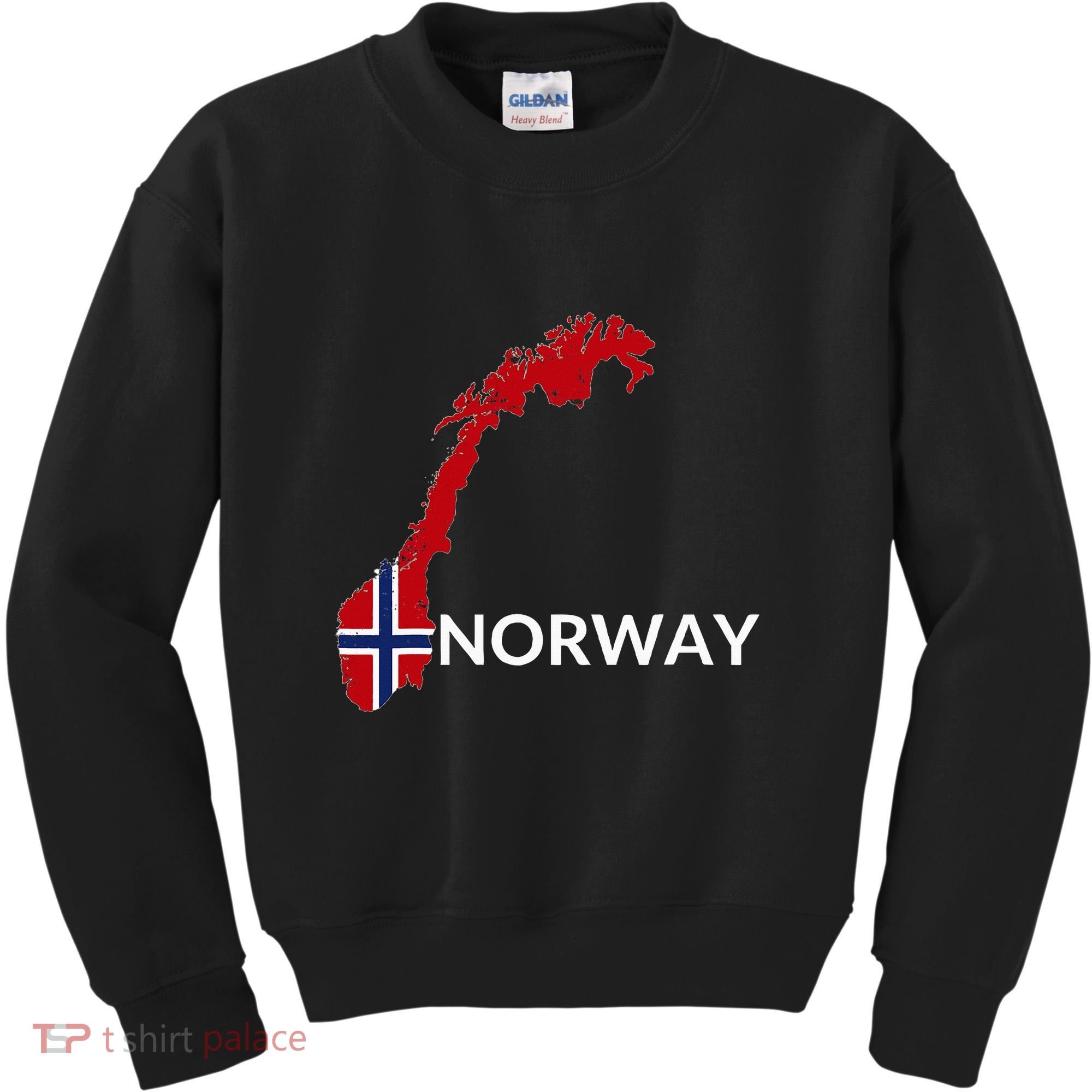 Norway Flag Hiking Holiday Norway Norwegian Flag Kids Sweatshirt