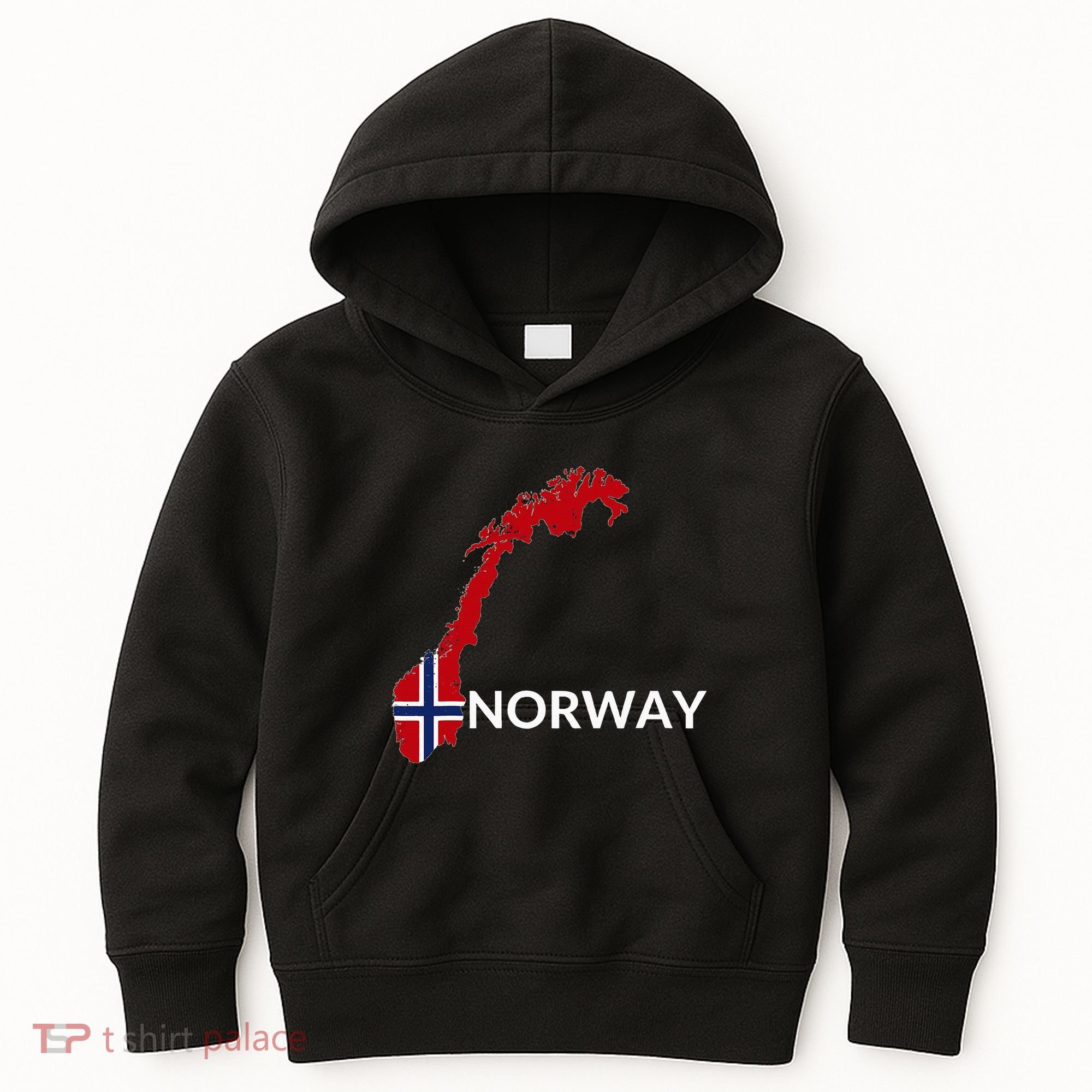 Norway Flag Hiking Holiday Norway Norwegian Flag Kids Hoodie