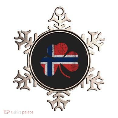 Norwegian Flag Irish Shamrock Norge St Patricks Day Norway Great Gift Ornament