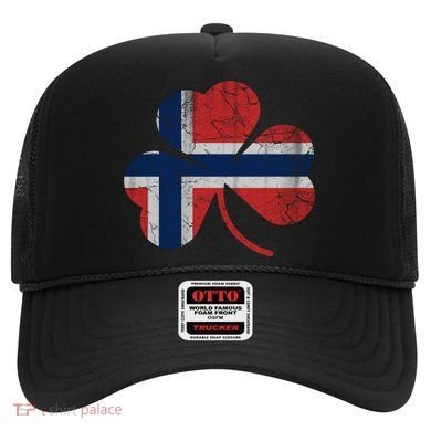 Norwegian Flag Irish Shamrock Norge St Patricks Day Norway Great Gift Hat