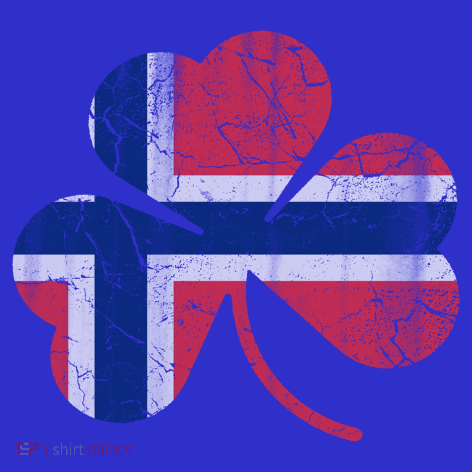 Norwegian Flag Irish Shamrock Norge St Patricks Day Norway Great Gift Hoodie