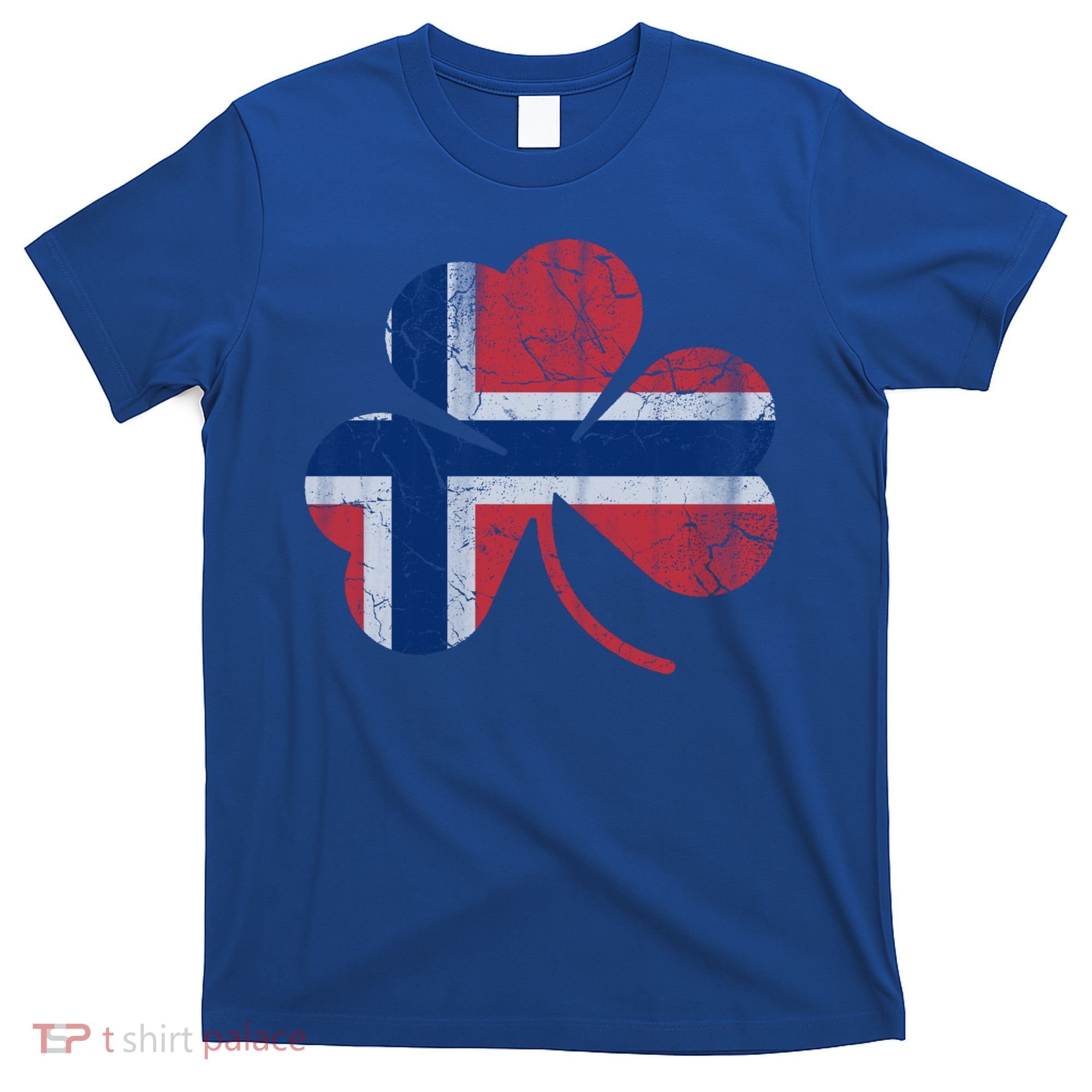 Norwegian Flag Irish Shamrock Norge St Patricks Day Norway Great Gift T-Shirt